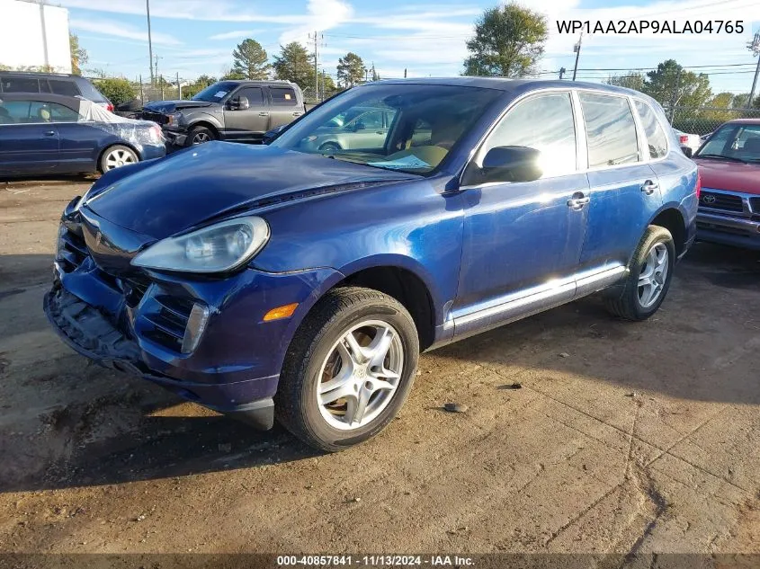 2010 Porsche Cayenne VIN: WP1AA2AP9ALA04765 Lot: 40857841