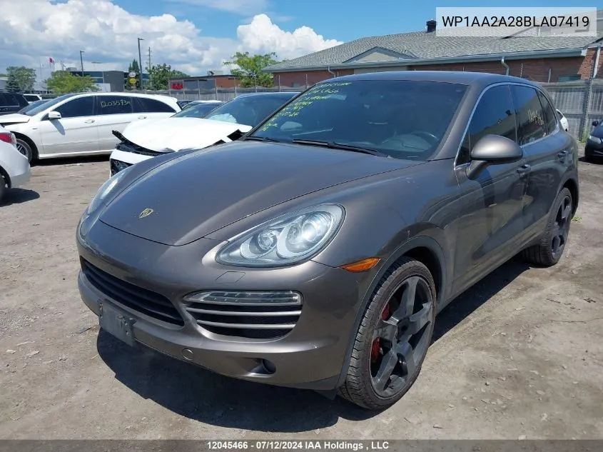 2011 Porsche Cayenne VIN: WP1AA2A28BLA07419 Lot: 12045466