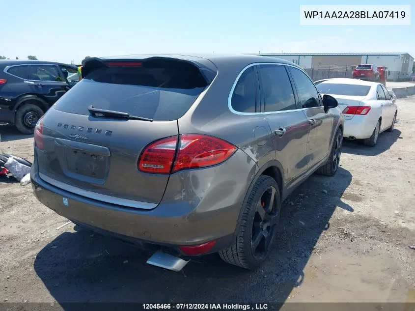 2011 Porsche Cayenne VIN: WP1AA2A28BLA07419 Lot: 12045466