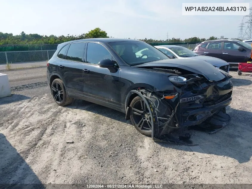 2011 Porsche Cayenne VIN: WP1AB2A24BLA43170 Lot: 12082064