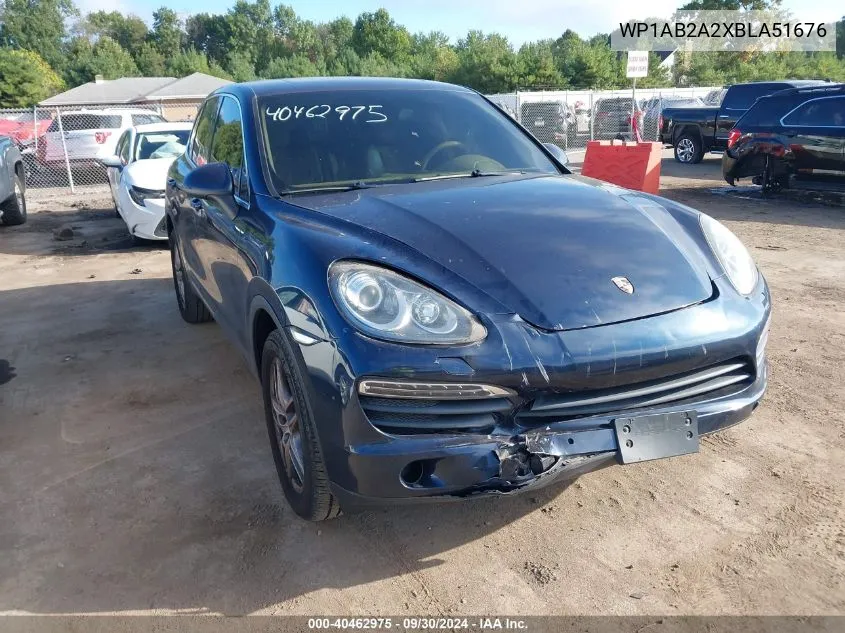 2011 Porsche Cayenne S VIN: WP1AB2A2XBLA51676 Lot: 40462975