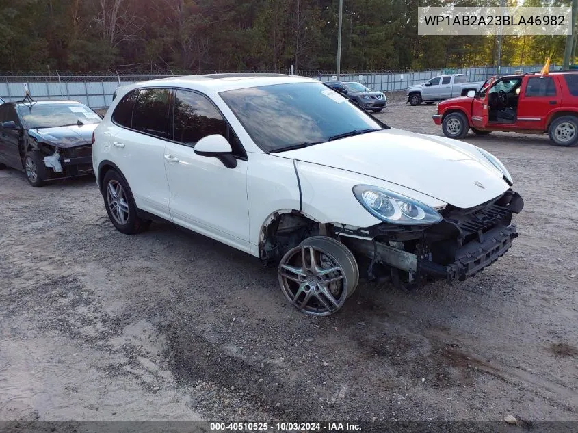 2011 Porsche Cayenne S VIN: WP1AB2A23BLA46982 Lot: 40510525