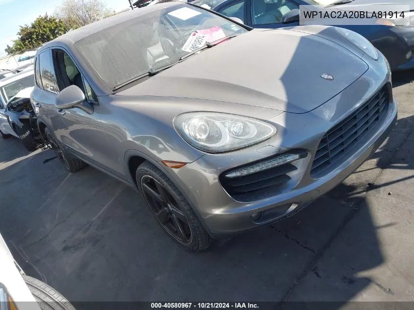 2011 Porsche Cayenne Turbo VIN: WP1AC2A20BLA81914 Lot: 40580967