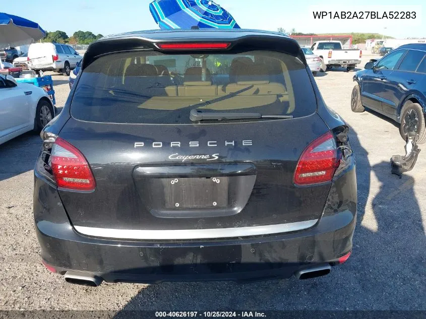 2011 Porsche Cayenne S VIN: WP1AB2A27BLA52283 Lot: 40626197