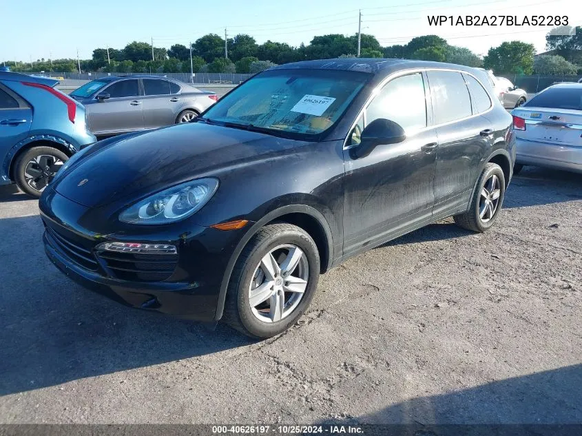 2011 Porsche Cayenne S VIN: WP1AB2A27BLA52283 Lot: 40626197