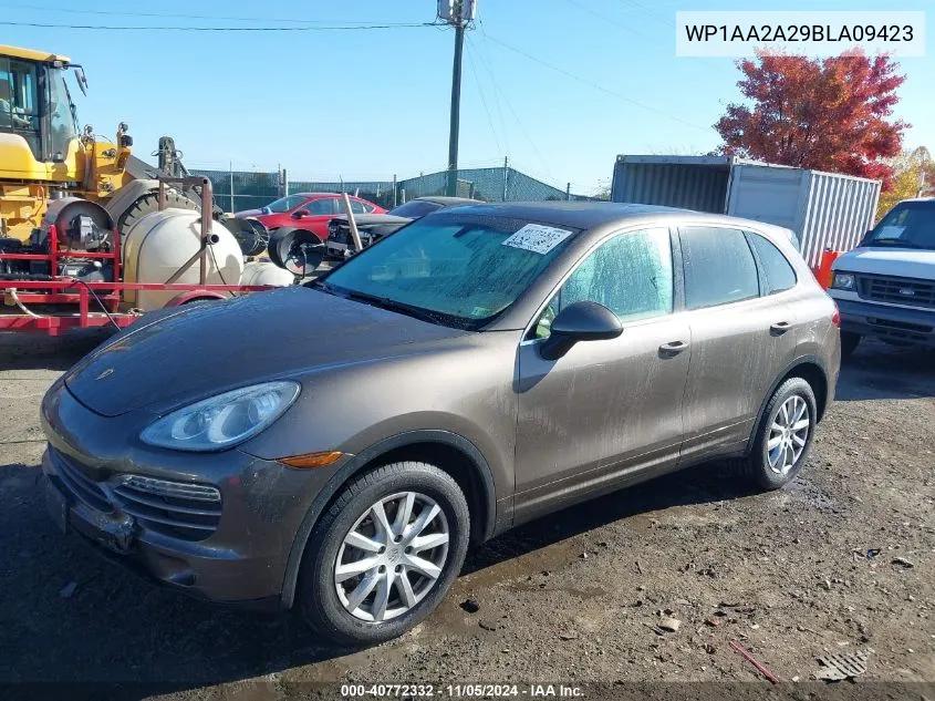 2011 Porsche Cayenne VIN: WP1AA2A29BLA09423 Lot: 40772332