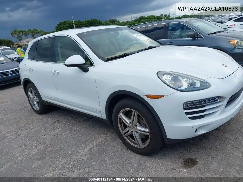 2012 Porsche Cayenne VIN: WP1AA2A2XCLA10873 Lot: 40112194