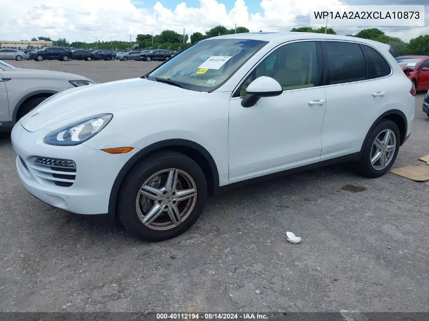 2012 Porsche Cayenne VIN: WP1AA2A2XCLA10873 Lot: 40112194