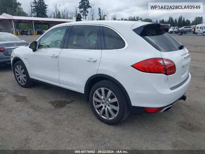 WP1AE2A28CLA93949 2012 Porsche Cayenne Hybrid S