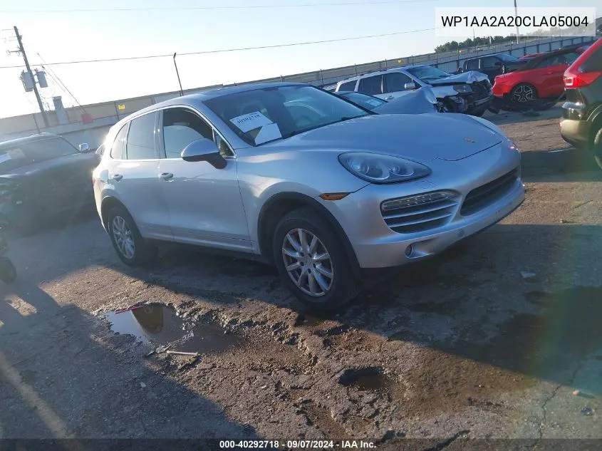 2012 Porsche Cayenne VIN: WP1AA2A20CLA05004 Lot: 40292718