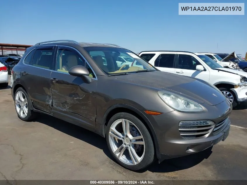 2012 Porsche Cayenne VIN: WP1AA2A27CLA01970 Lot: 40309556