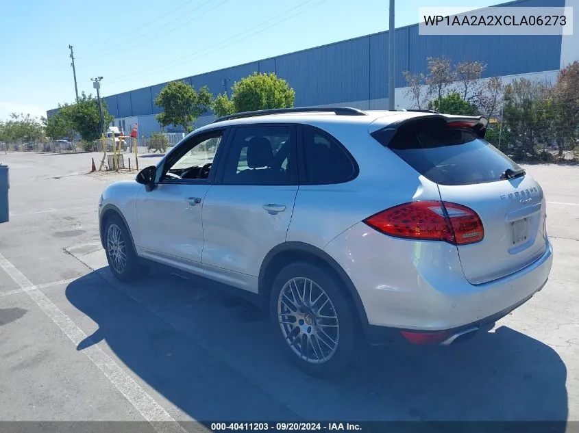 2012 Porsche Cayenne VIN: WP1AA2A2XCLA06273 Lot: 40411203