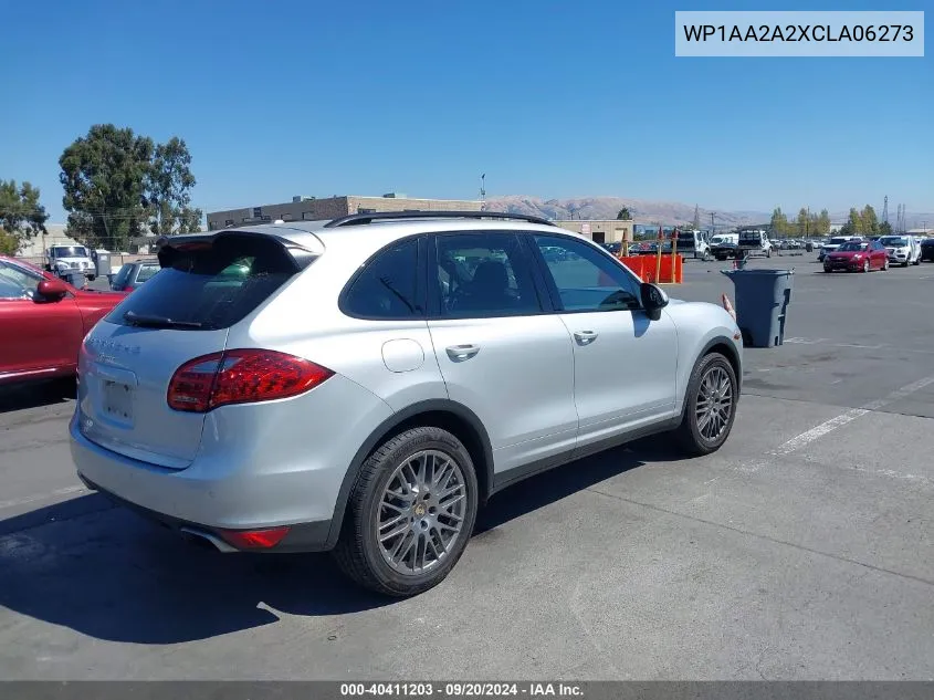 2012 Porsche Cayenne VIN: WP1AA2A2XCLA06273 Lot: 40411203