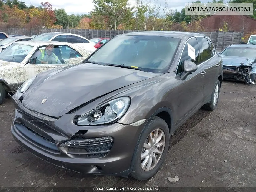 2012 Porsche Cayenne VIN: WP1AA2A25CLA05063 Lot: 40560643