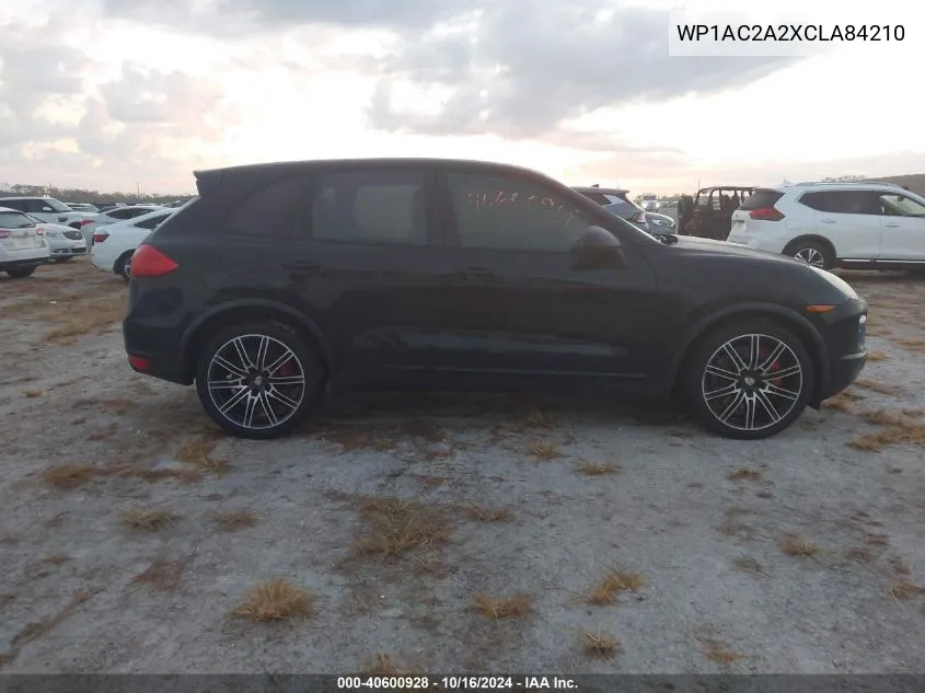 2012 Porsche Cayenne Turbo VIN: WP1AC2A2XCLA84210 Lot: 40600928