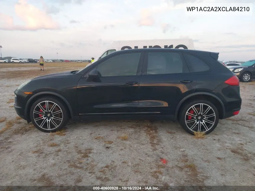 2012 Porsche Cayenne Turbo VIN: WP1AC2A2XCLA84210 Lot: 40600928