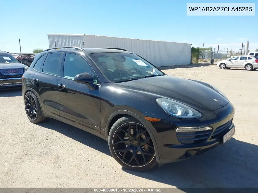 2012 Porsche Cayenne S VIN: WP1AB2A27CLA45285 Lot: 40690613