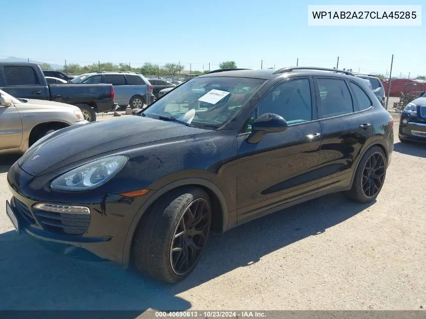 2012 Porsche Cayenne S VIN: WP1AB2A27CLA45285 Lot: 40690613