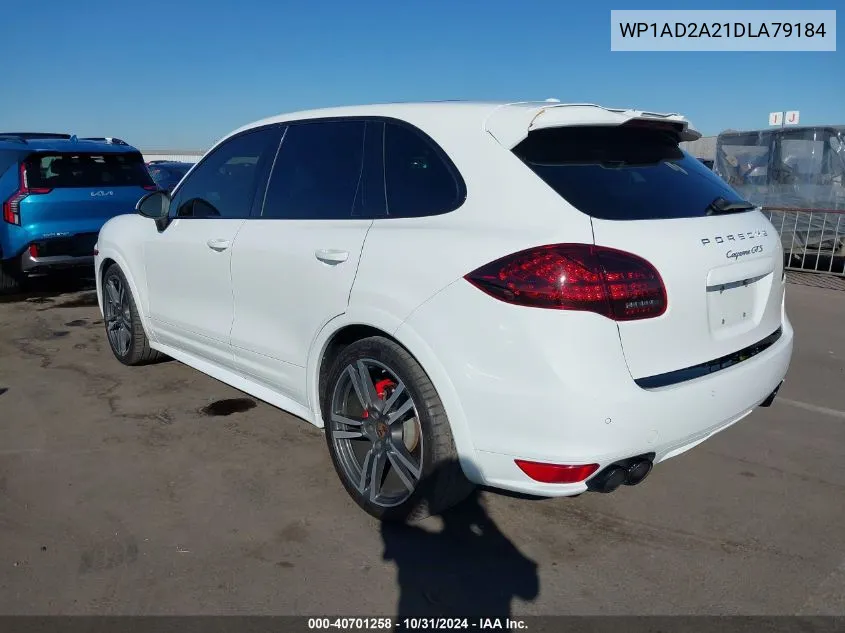 2013 Porsche Cayenne Gts VIN: WP1AD2A21DLA79184 Lot: 40701258