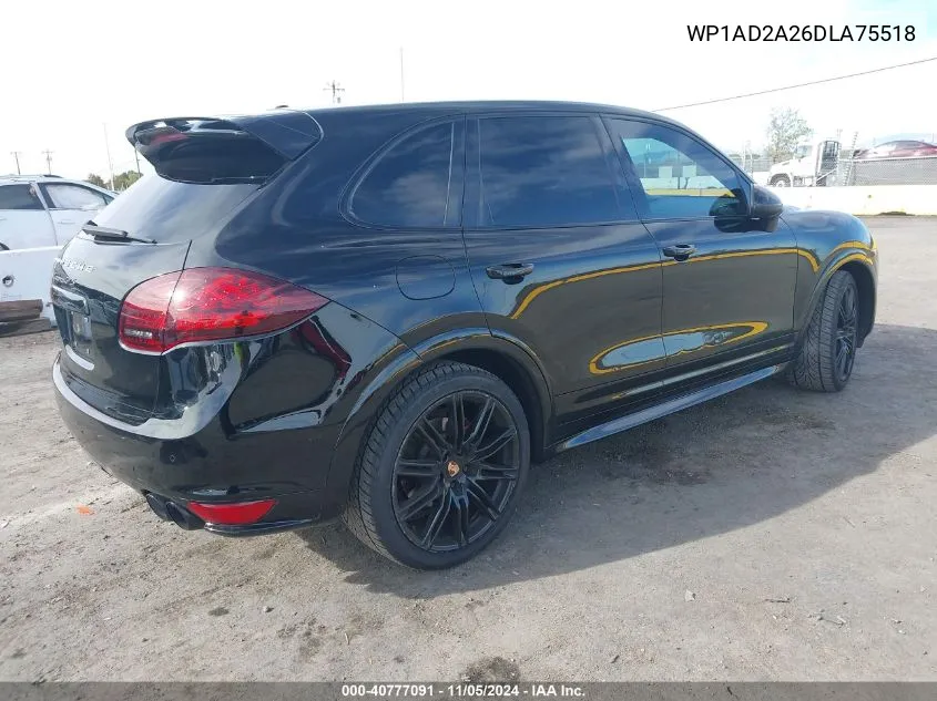 2013 Porsche Cayenne Gts VIN: WP1AD2A26DLA75518 Lot: 40777091