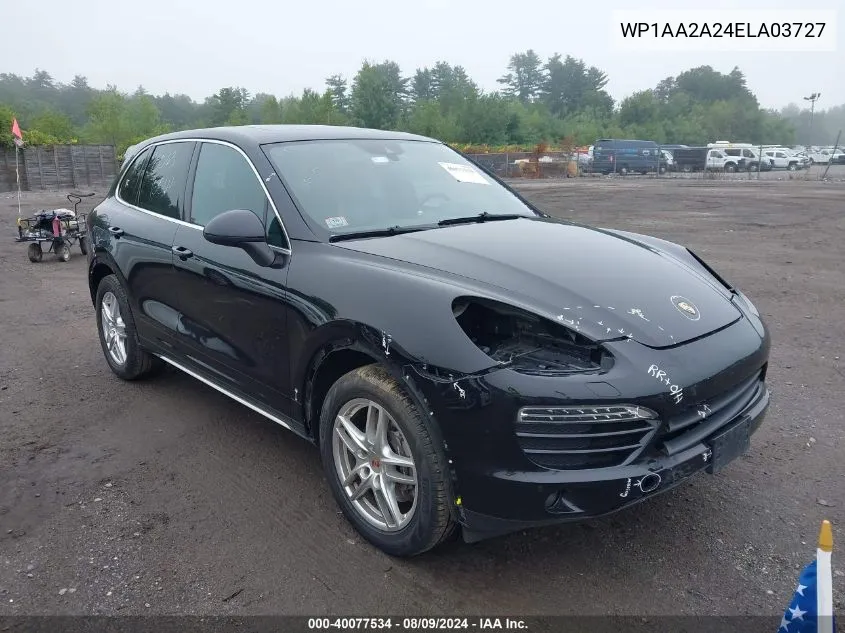 2014 Porsche Cayenne VIN: WP1AA2A24ELA03727 Lot: 40077534