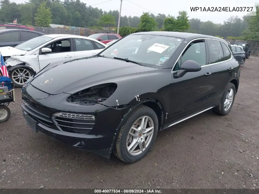 2014 Porsche Cayenne VIN: WP1AA2A24ELA03727 Lot: 40077534