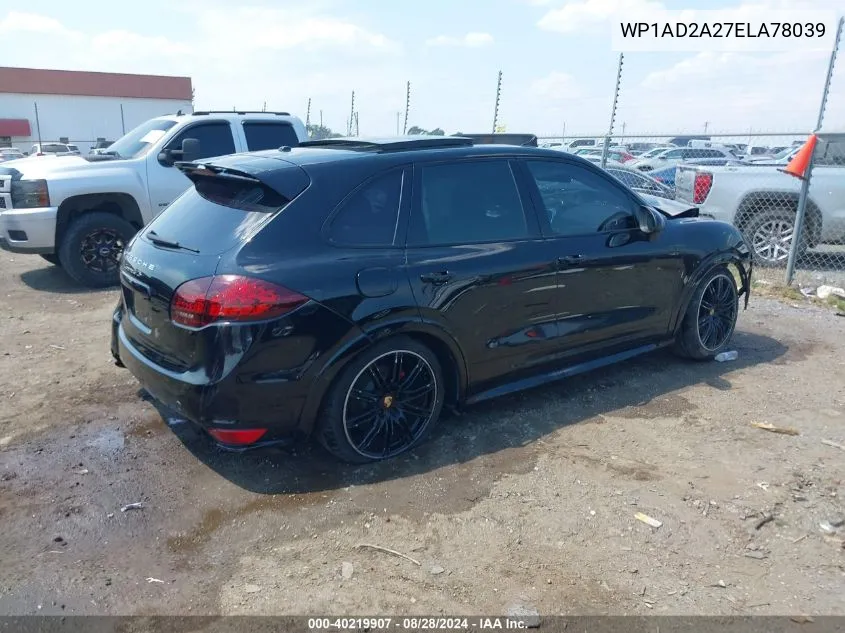 WP1AD2A27ELA78039 2014 Porsche Cayenne Gts