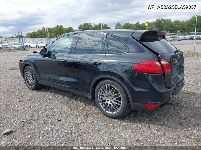 2014 Porsche Cayenne S VIN: WP1AB2A25ELA59057 Lot: 40343374