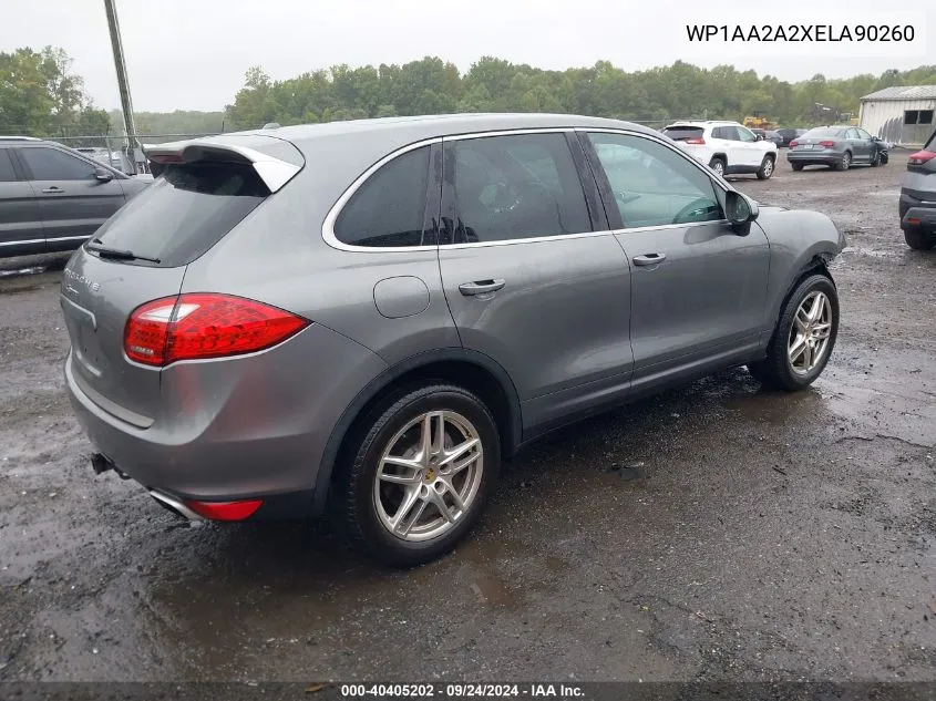 2014 Porsche Cayenne Platinum Edition VIN: WP1AA2A2XELA90260 Lot: 40405202