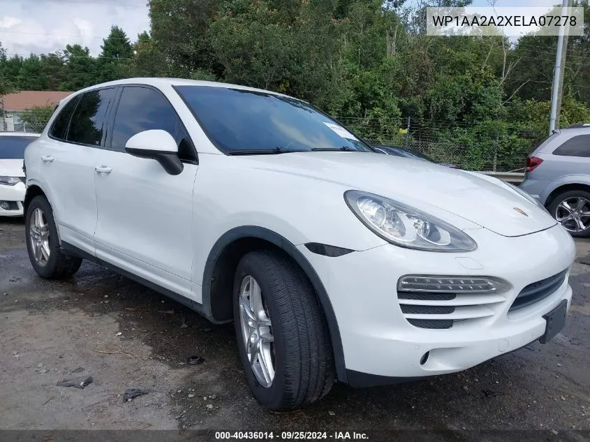 WP1AA2A2XELA07278 2014 Porsche Cayenne Platinum Edition