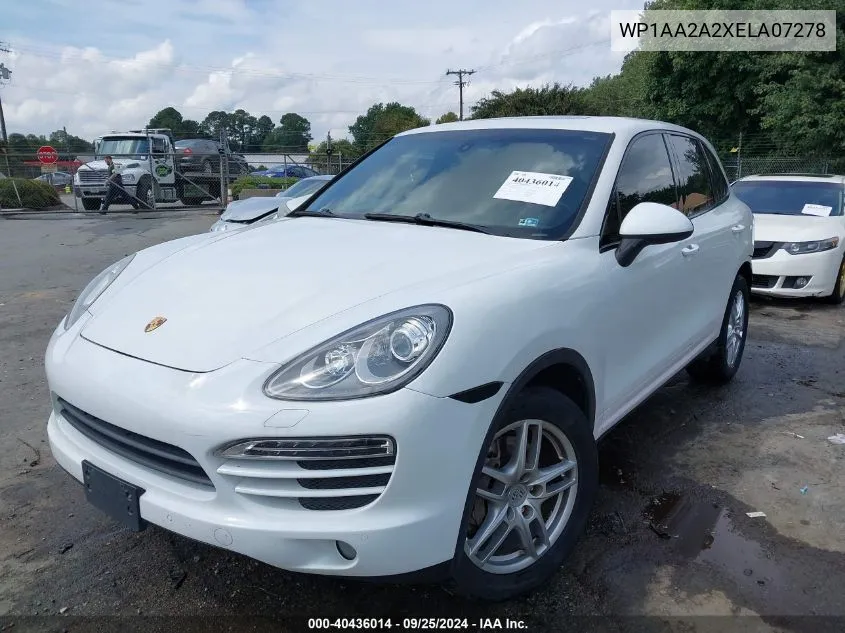 2014 Porsche Cayenne Platinum Edition VIN: WP1AA2A2XELA07278 Lot: 40436014