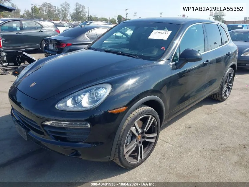 2014 Porsche Cayenne S VIN: WP1AB2A29ELA55352 Lot: 40481535