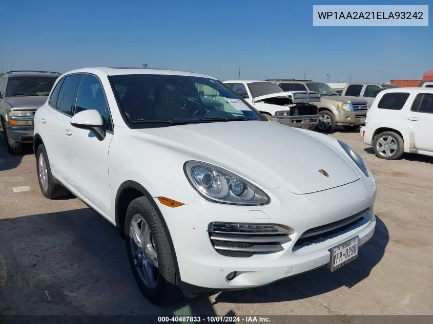 2014 Porsche Cayenne Platinum Edition VIN: WP1AA2A21ELA93242 Lot: 40487833