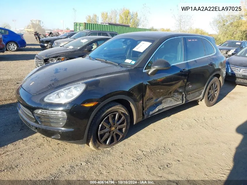 2014 Porsche Cayenne VIN: WP1AA2A22ELA97025 Lot: 40614796