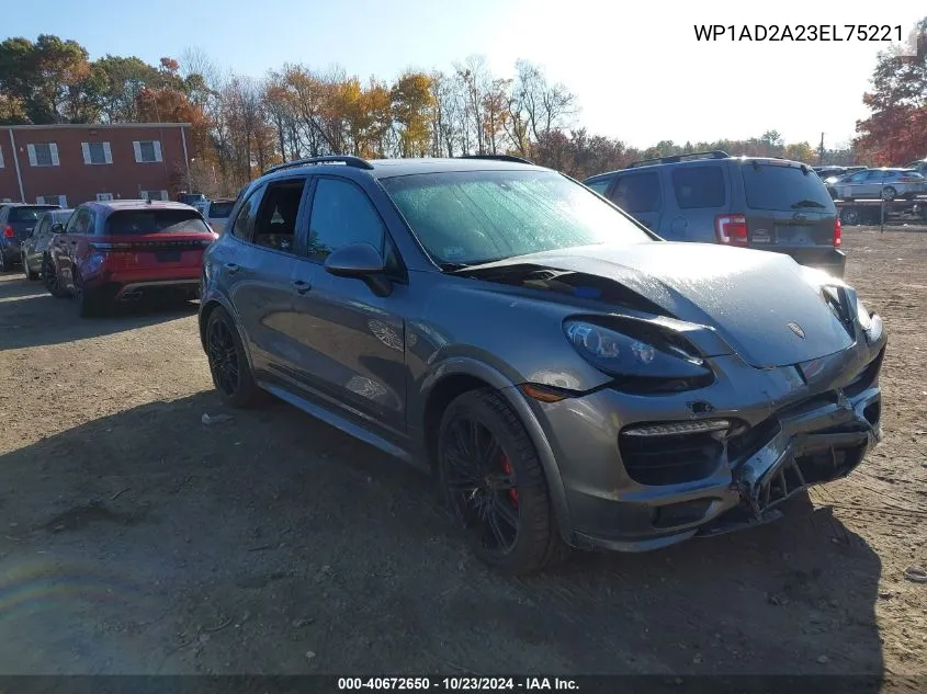 2014 Porsche Cayenne Gts VIN: WP1AD2A23EL75221 Lot: 40672650