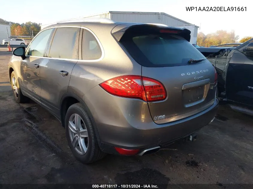 2014 Porsche Cayenne Platinum Edition VIN: WP1AA2A20ELA91661 Lot: 40718117