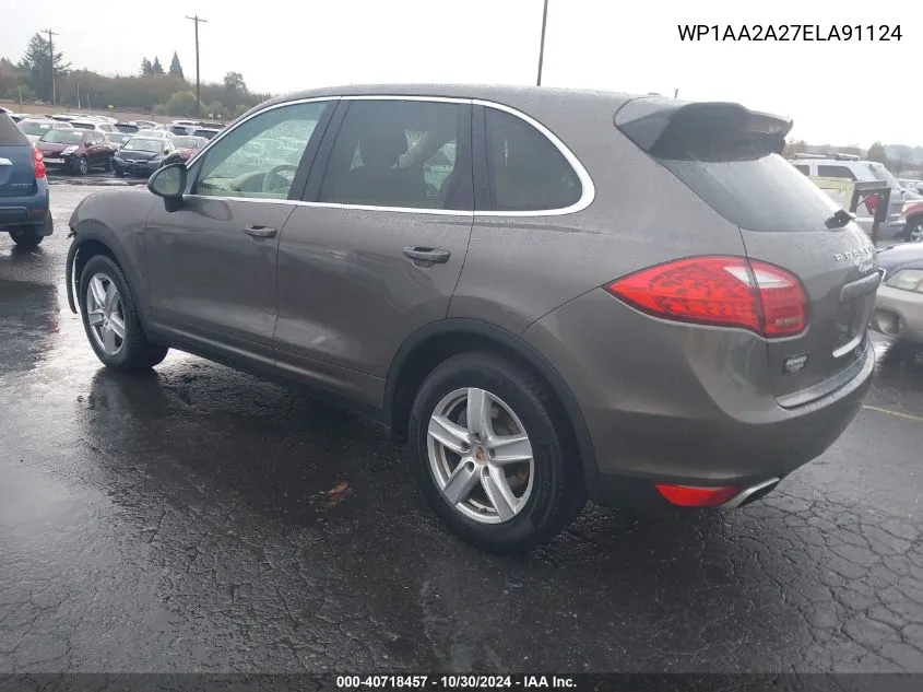 2014 Porsche Cayenne VIN: WP1AA2A27ELA91124 Lot: 40718457