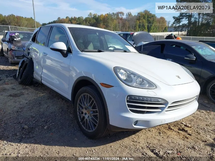 2014 Porsche Cayenne Platinum Edition VIN: WP1AA2A20ELA92079 Lot: 40743234