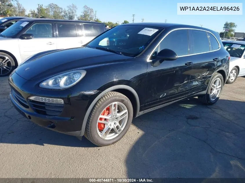 2014 Porsche Cayenne VIN: WP1AA2A24ELA96426 Lot: 40744871