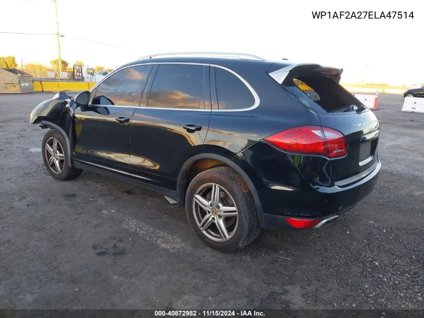 2014 Porsche Cayenne Diesel Platinum Edition VIN: WP1AF2A27ELA47514 Lot: 40872982