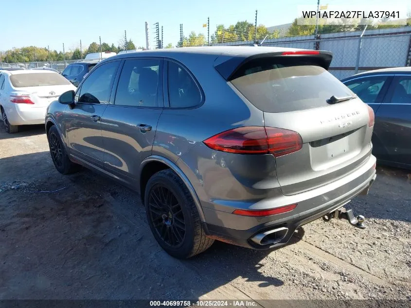 2015 Porsche Cayenne Diesel VIN: WP1AF2A27FLA37941 Lot: 40699758