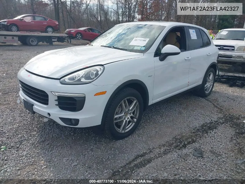 2015 Porsche Cayenne Diesel VIN: WP1AF2A23FLA42327 Lot: 40773700