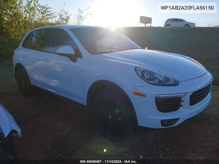 2015 Porsche Cayenne S VIN: WP1AB2A20FLA56150 Lot: 40848467