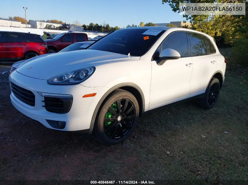 2015 Porsche Cayenne S VIN: WP1AB2A20FLA56150 Lot: 40848467