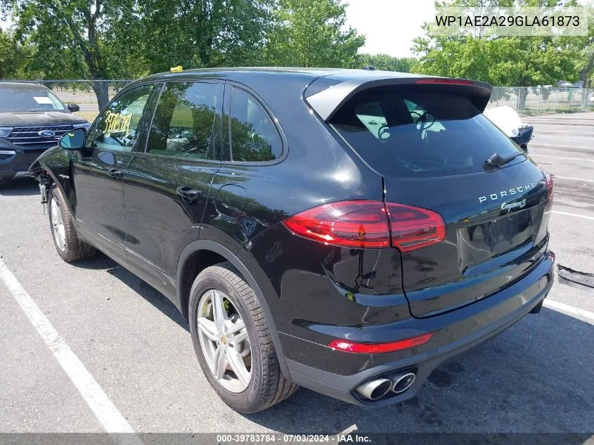 2016 Porsche Cayenne E-Hybrid S VIN: WP1AE2A29GLA61873 Lot: 39783784