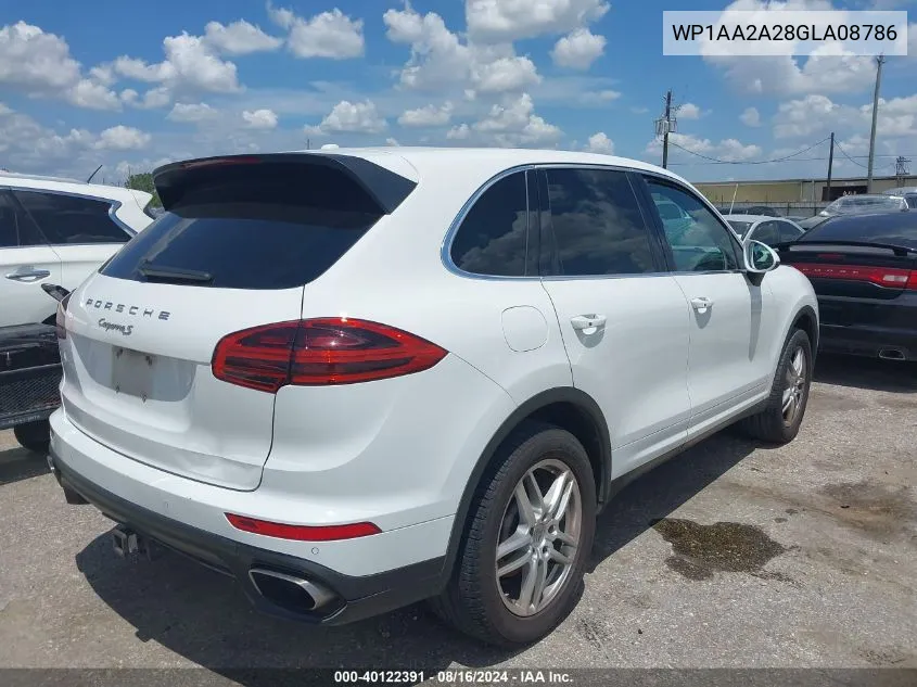 WP1AA2A28GLA08786 2016 Porsche Cayenne