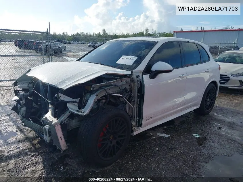 WP1AD2A28GLA71703 2016 Porsche Cayenne Gts