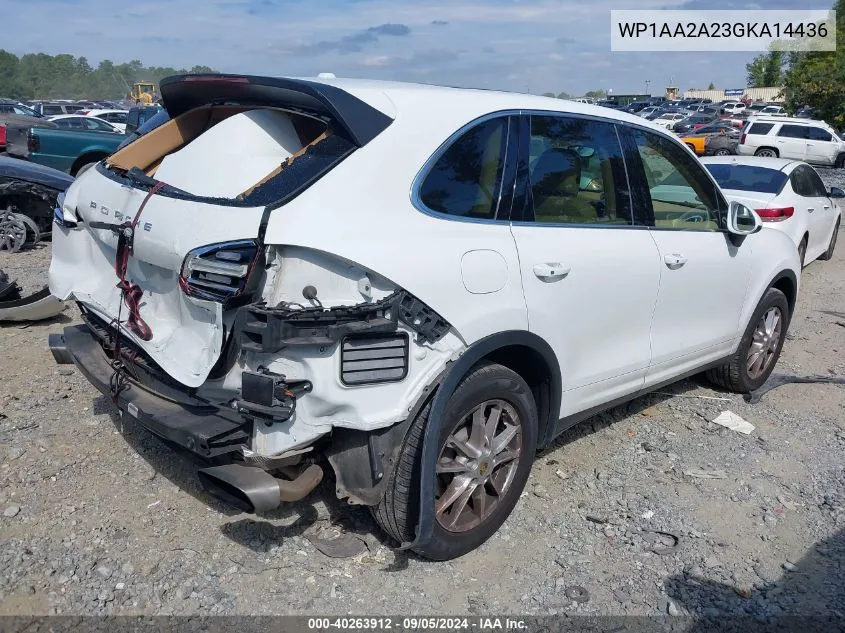 WP1AA2A23GKA14436 2016 Porsche Cayenne