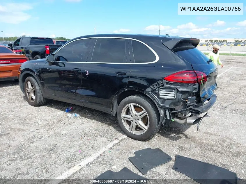 2016 Porsche Cayenne VIN: WP1AA2A26GLA00766 Lot: 40358687