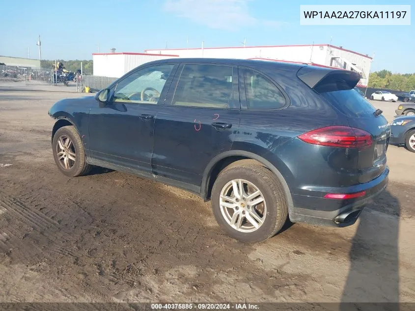 WP1AA2A27GKA11197 2016 Porsche Cayenne